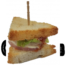 Chicken Ham Toasted Club Triangle Sandwich