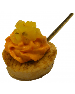 Thai seared Chicken red peppers on a Stick