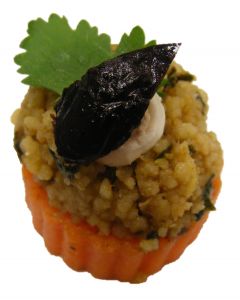 North African Minted Couscous on Carrot
