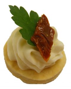 Goats Cheese with Italian Parsley and Sundried Tomato on Feuillete