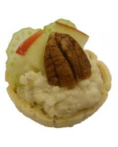 Waldorf Salad in Tortilla Cup with Apple and Pecan Nut