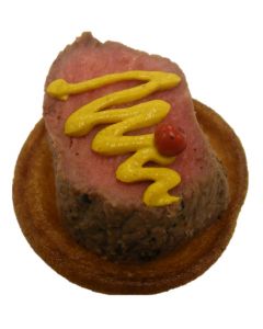 Roast Beef with Horseradish on Yorkshire Pudding