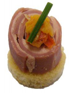 Smoked Duck Roll Bishops Hat on toast