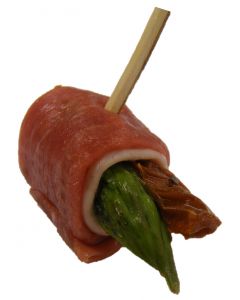Chargrilled Asparagus with Parma Ham and Sundried Tomato