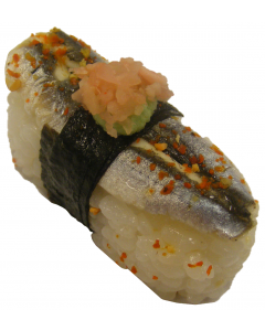 Anchovy Sushi Nigiri with Wasabi & Soy Dip