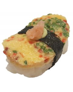 Omelette Sushi Nigiri with Wasabi & Soy Dip