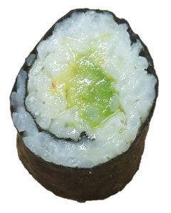 Avocado Hosomaki Sushi with Wasabi & Soy Dip