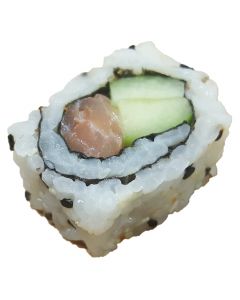 Californian Smoked Salmon Cucumber Sushi with Wasabi & Soy Dip