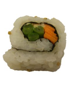 Californian Carrot, Green beans Sushi with Wasabi & Soy Dip