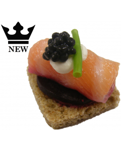 Salmon Roll Avruga Rye