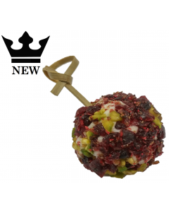 Smoked Salmon on Triangular Dark Rye Bread with Garlic & Chive Cream Cheese