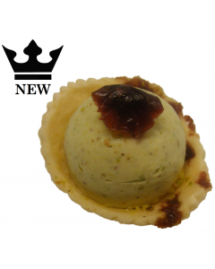 Open Bagel with Smoked Chicken Mousse Toasted Almond Flakes & Spring Onion