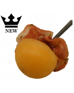 Open Bagel with Smoked Chicken Mousse Toasted Almond Flakes & Spring Onion