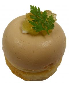 Dome of Foie Gras, with Rhubarb and Ginger Jam, on Toasted Brioche