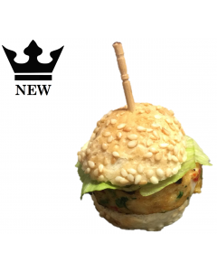 Mini Cheese Beef Burger with Tomato Relish