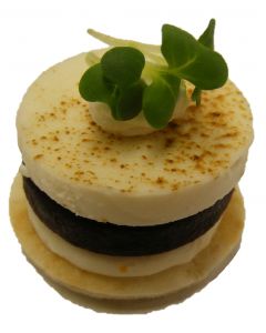 (C) Tower of Beetroot & Baked Goats Cheese