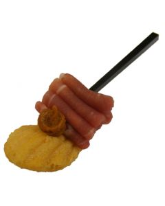 (M) Madeleine with Serrano Ham on Skewer