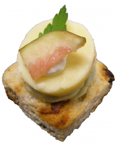 (C) Walnut Toast with Mature Stilton & Figs