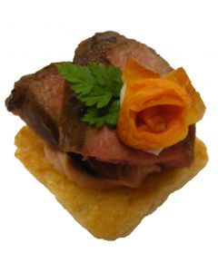 (M) Duck a l’Orange with Cumin, Roast Carrots on Crouton