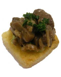 (V) Persillade of Wild Mushroom on Square Toast