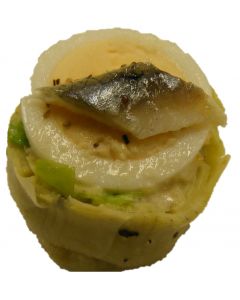 (F) Caesar Salad in Fresh Artichoke Heart