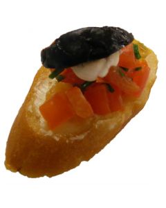 (V) Bruschetta with Tomato Salsa & Greek Olives