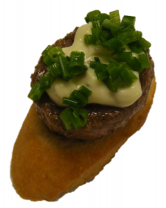 (M) Beef Tournedos on Crostini - Béarnaise Sauce