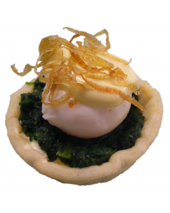 (V) Tartlet of Eggs Florentine